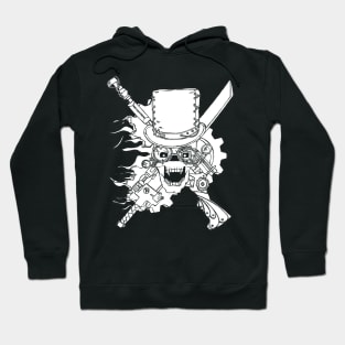 Steampunk Skull and Weapons Hoodie